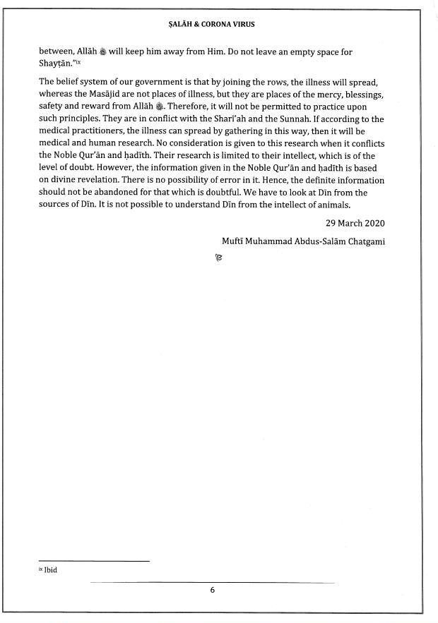 GRAND MUFTI OF BANGLADESH FATWA, page 7