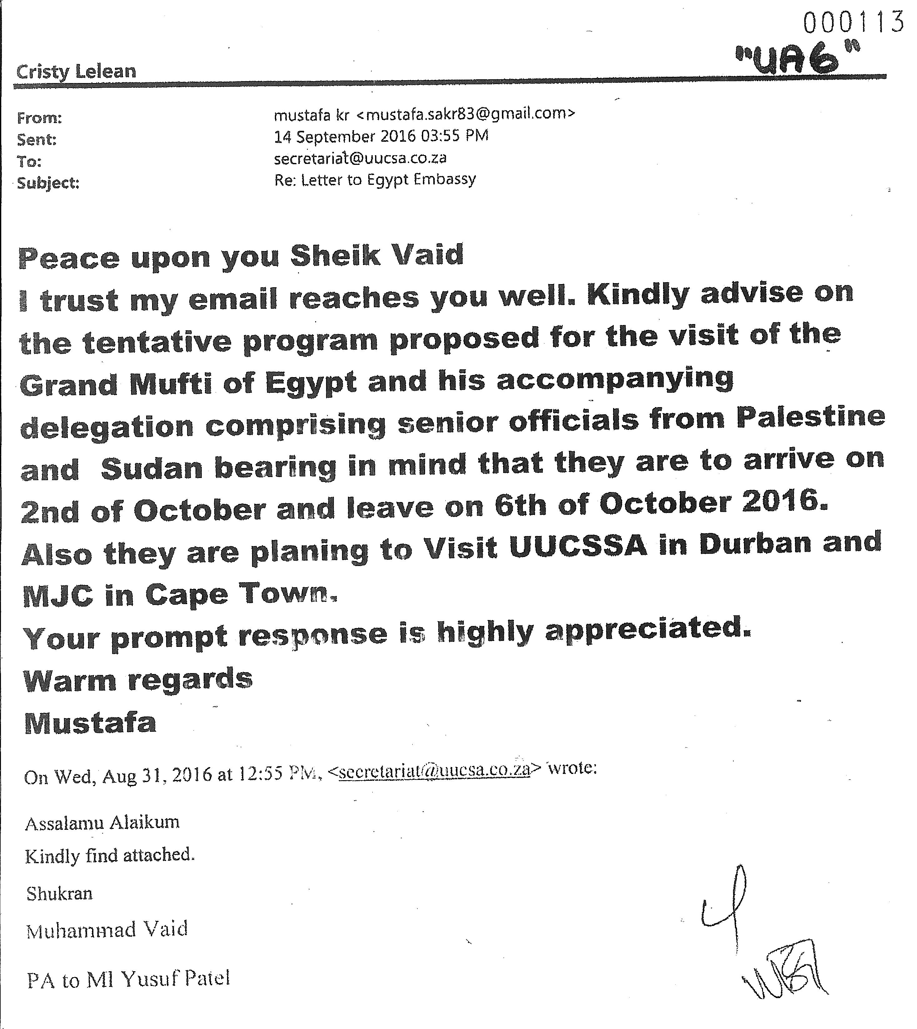Image from “THE BUTCHER’S ‘GRAND MUFTI’ AND MJC’S  COMPLICITY”